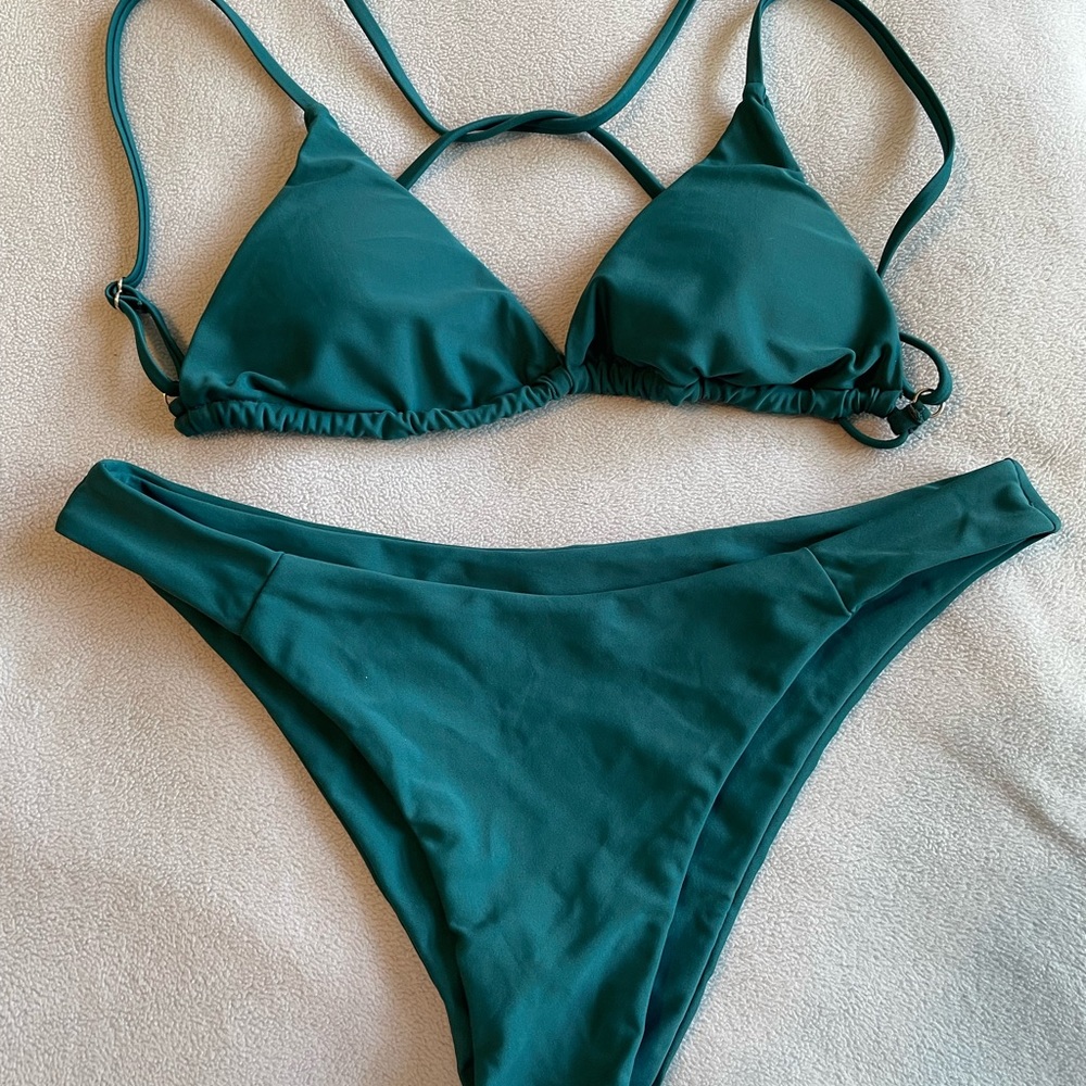 Shein Jade String Bikini Size Large